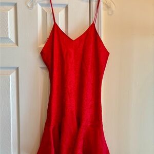 Victoria's Secret Vibrant Pink Satin Fabric